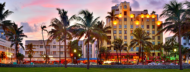 MIami art deco épületek