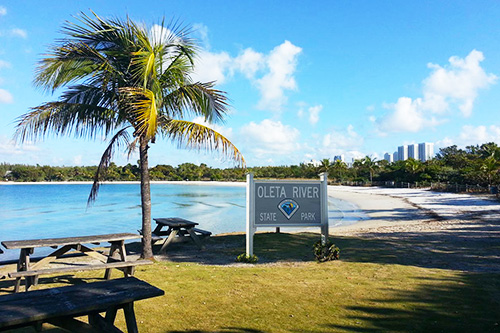 Oleta river park beach
